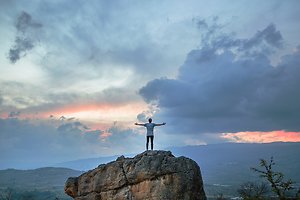 About Therapy. Mountain top